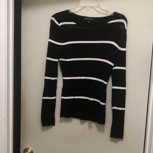 Black and White Striped Sweater